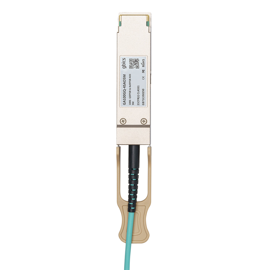MFA7A50-C015 - Mellanox Compatible 15 Metre 100G QSFP28 to 4x25G SFP28 Breakout Active Optical Cable