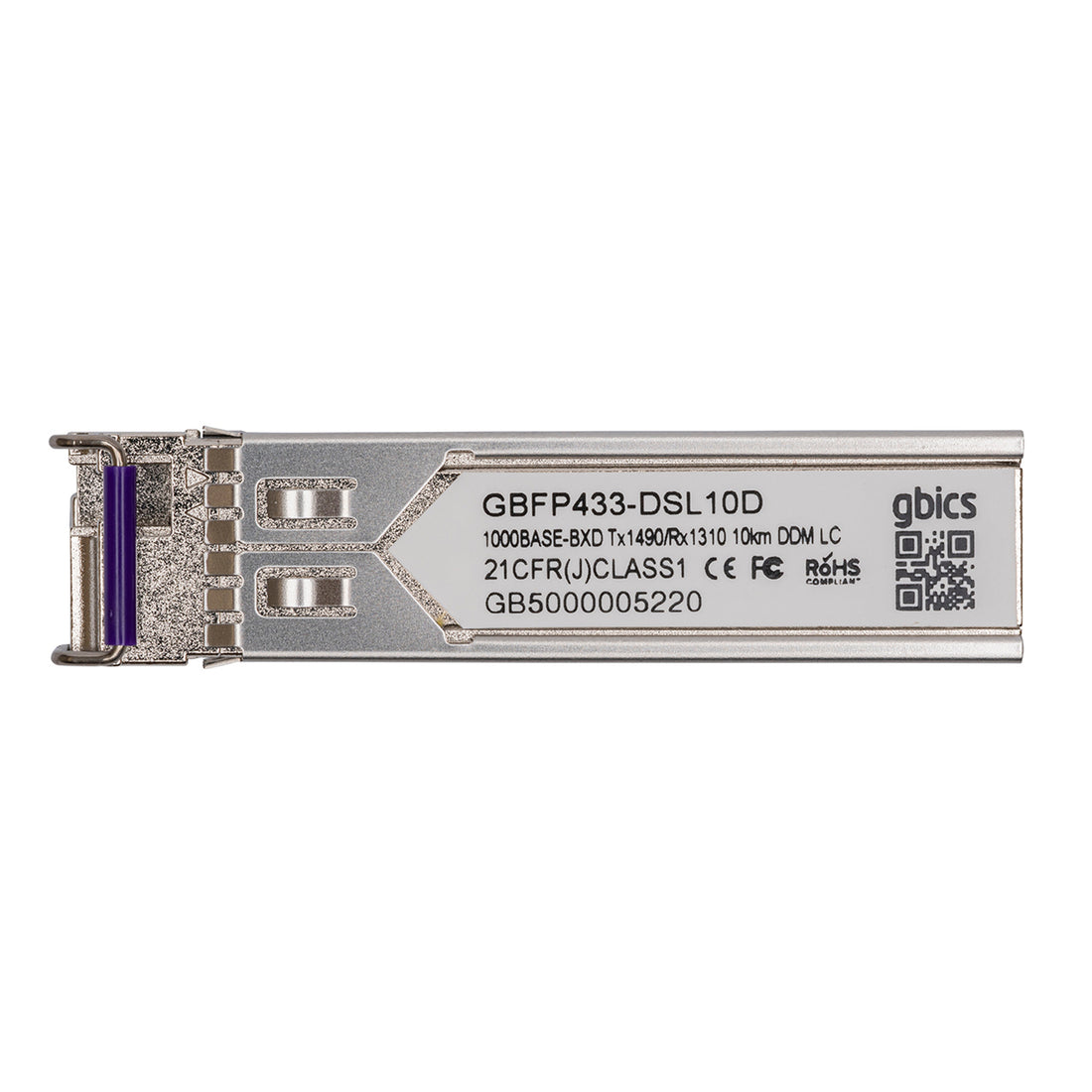 10056 - Extreme Compatible 1000BASE-BX-D BiDi SFP 1490nm-1310nm 10km DOM Transceiver Module