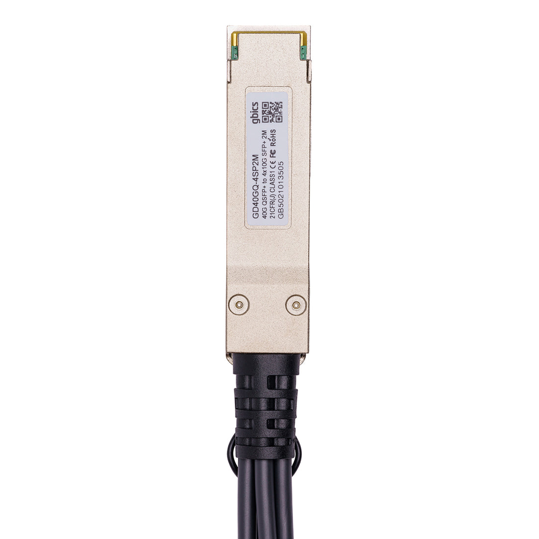 X4DACBL3 - Intel Compatible 3 Metre 40G QSFP+ to 4x10G SFP+ Passive Direct Attach Copper Breakout Cable