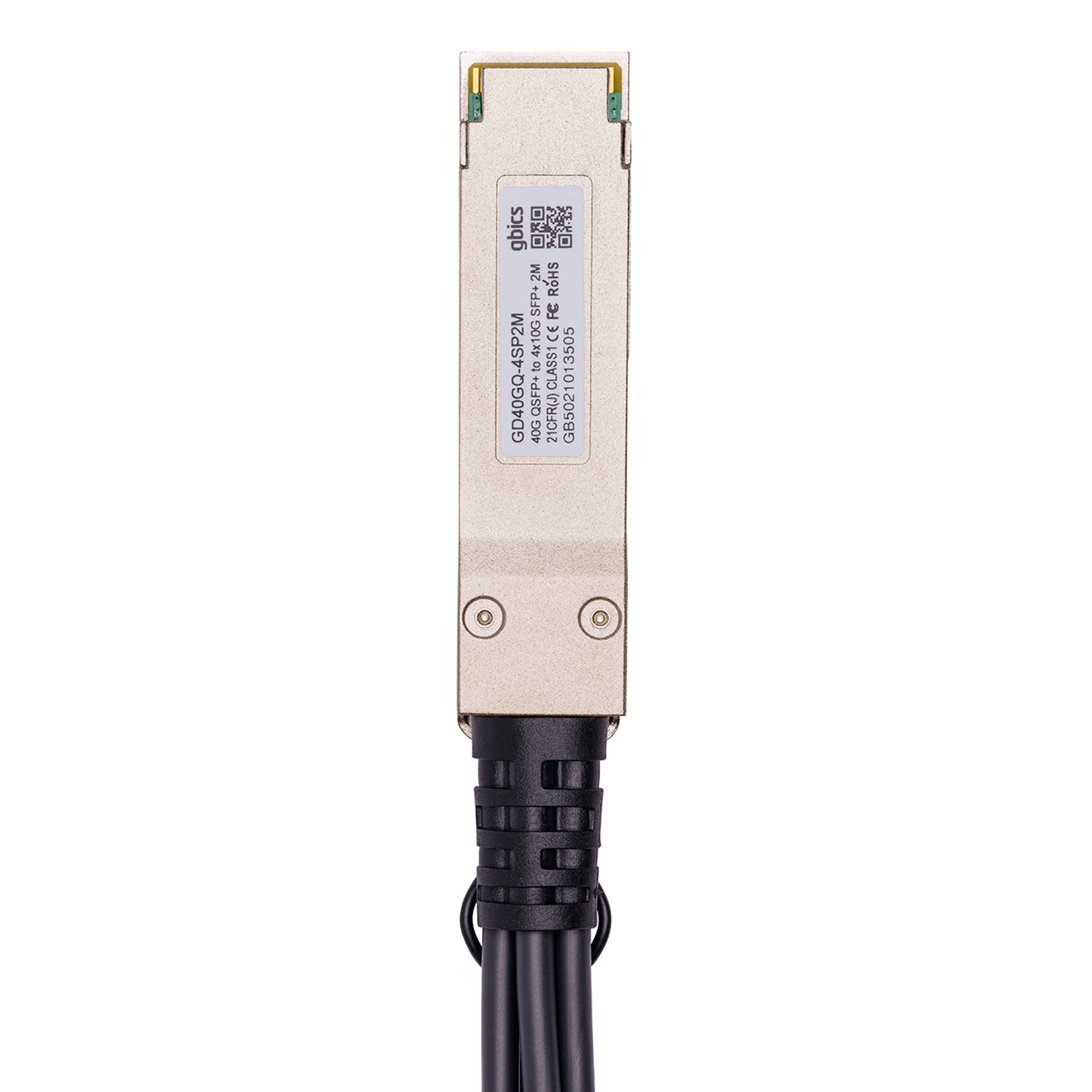 02310MUK - Huawei Compatible 1 Metre 40G QSFP+ to 4x10G SFP+ Passive Direct Attach Copper Breakout Cable