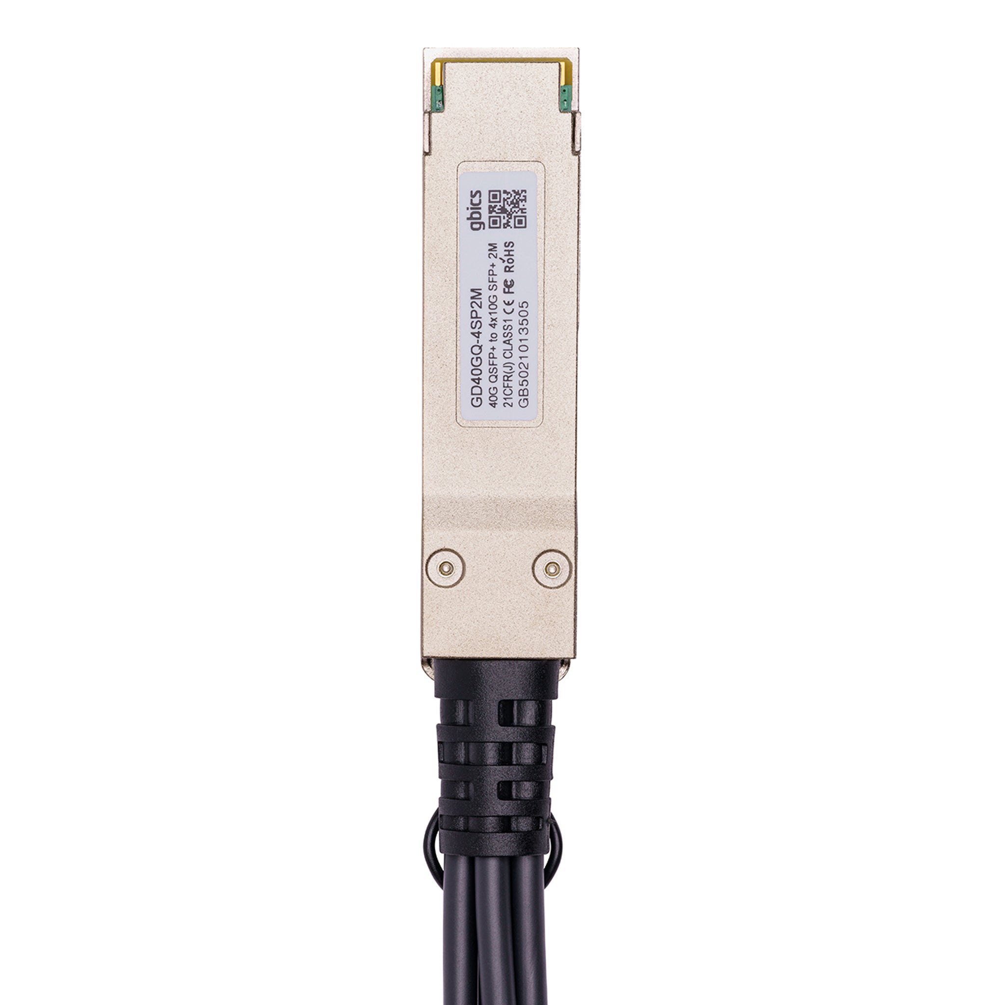 02310MUK - Huawei Compatible 1 Metre 40G QSFP+ to 4x10G SFP+ Passive Direct Attach Copper Breakout Cable
