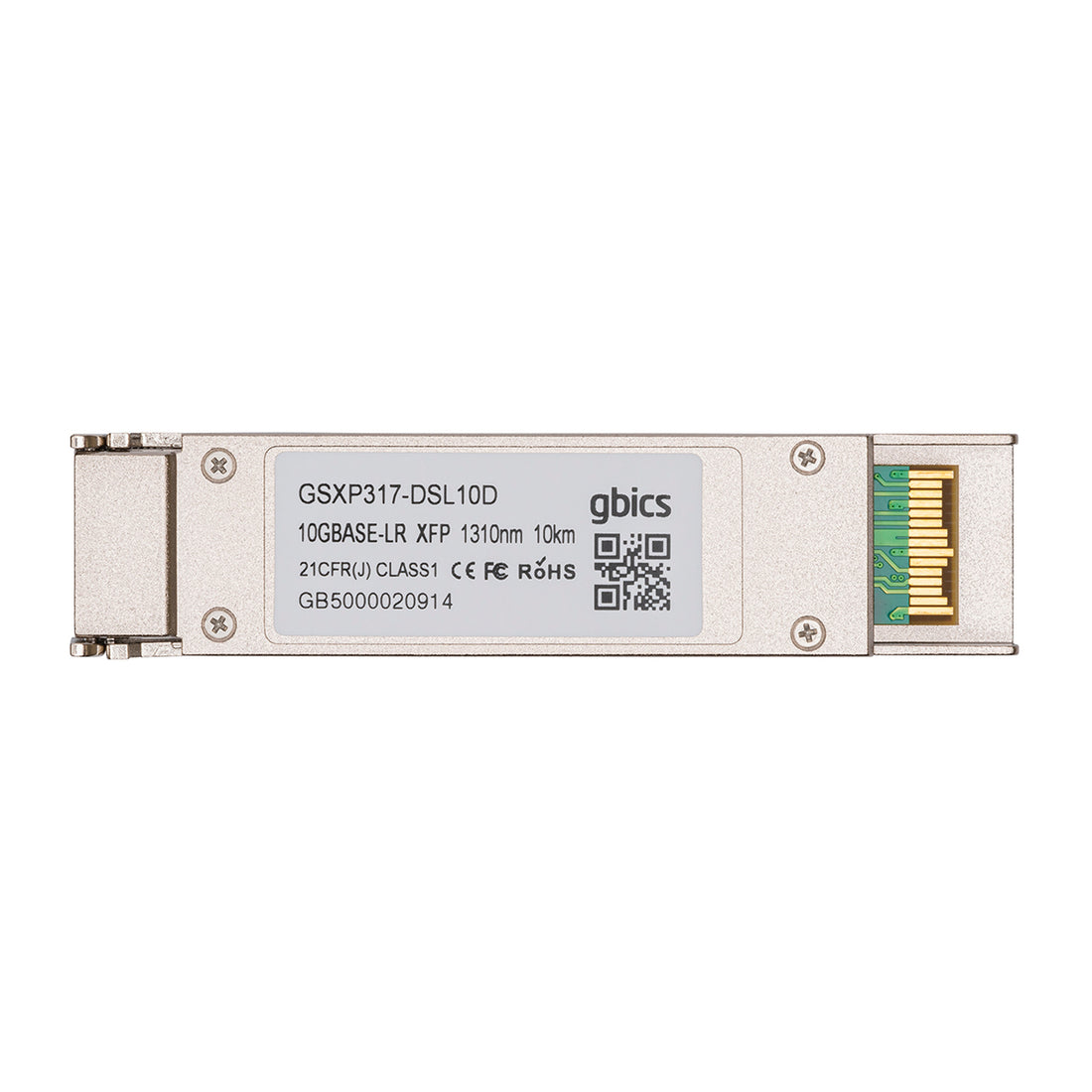 10G-XFP-ZR - Brocade/Ruckus Compatible - 10GBASE-ZR XFP 1550nm 80km DOM Transceiver Module
