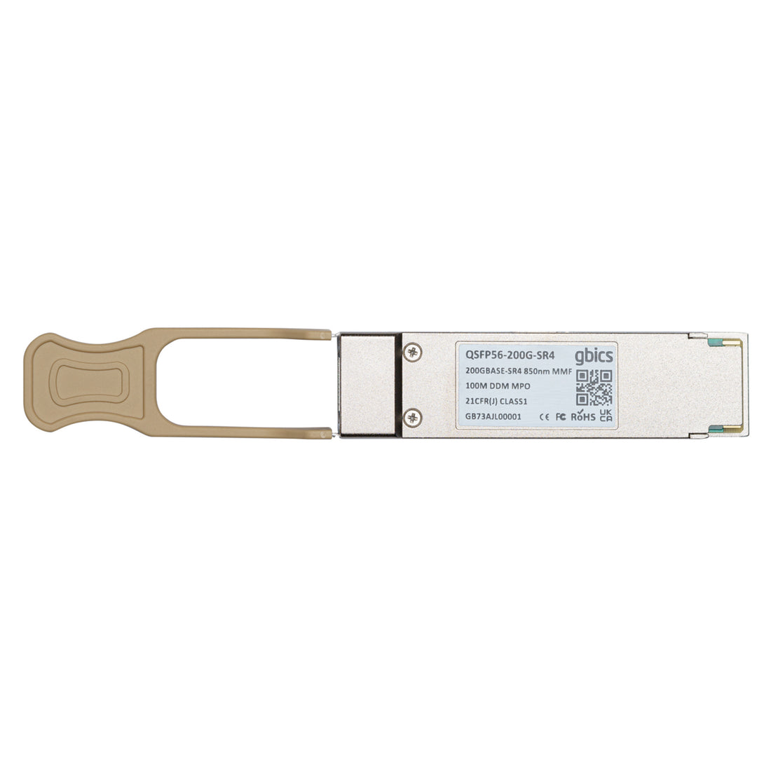 QSFP-200G-SR4-S Cisco Compatible 200GBASE-SR4 QSFP56 850nm 100m DOM MPO-12/UPC MMF Optical Transceiver Module