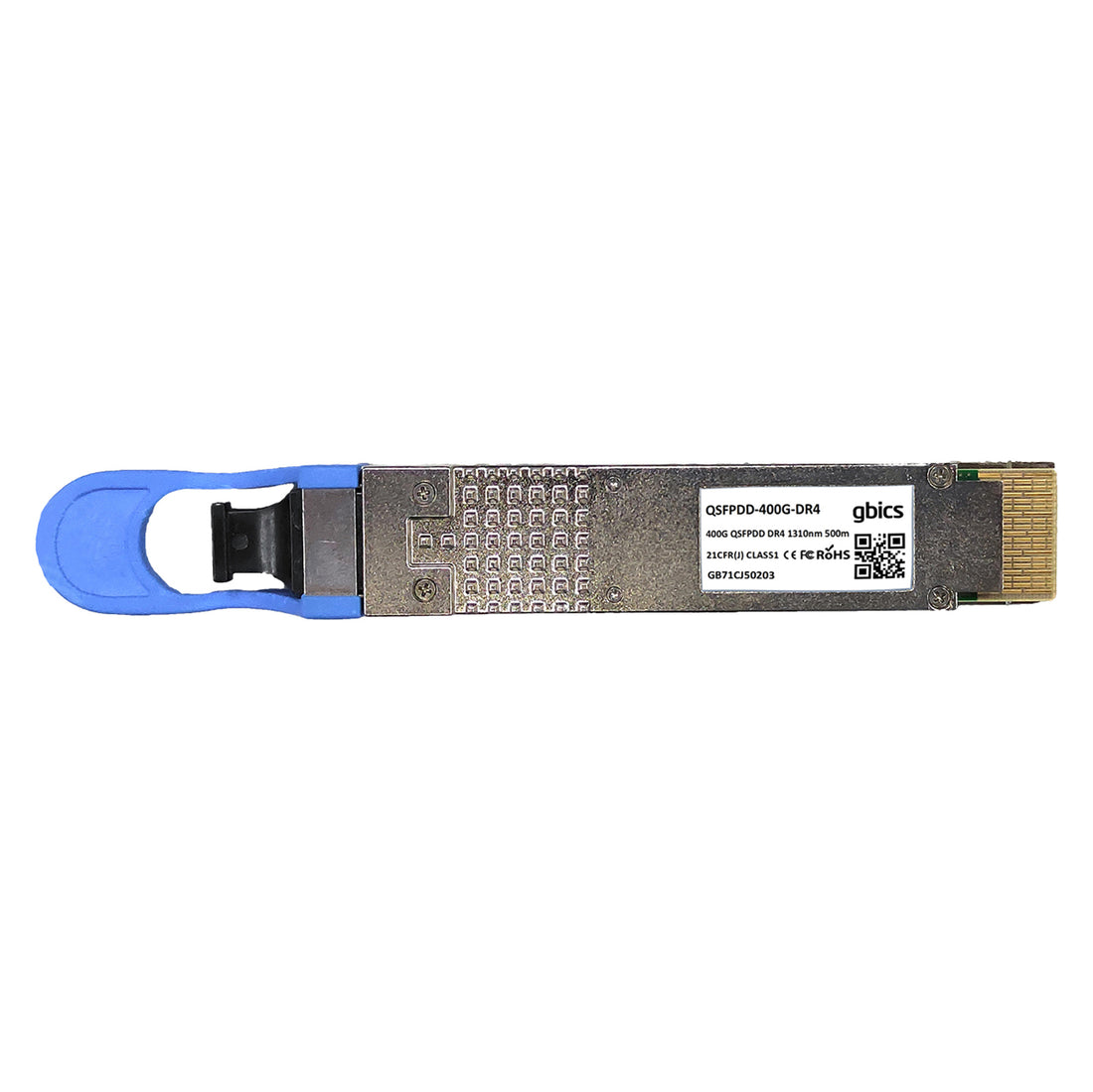 Compatible 400GBASE-DR4 QSFP-DD PAM4 1310nm 500m DOM MTP/MPO-12 APC SMF, 4x100G-DR Transceiver Module