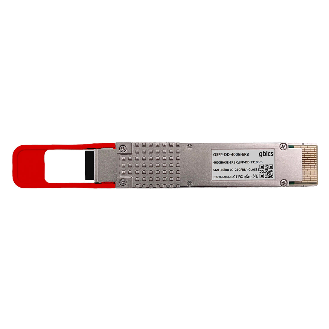 Compatible 400GBASE-ER8 QSFP-DD PAM4 1310nm 40km Duplex LC SMF DOM Transceiver Module