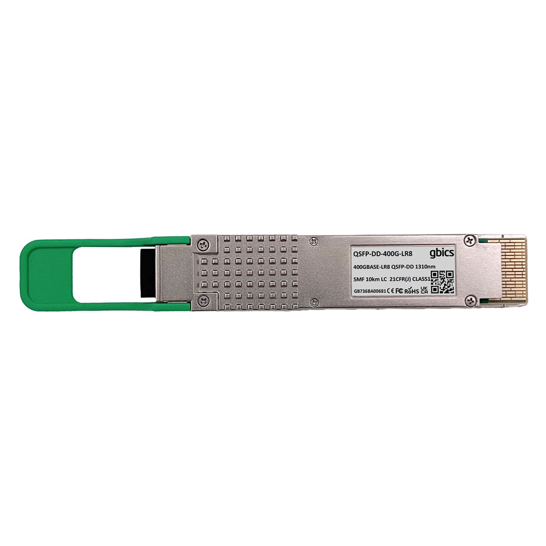 Compatible 400GBASE-LR8 QSFP-DD PAM4 1310nm 10km DOM Duplex LC SMF Transceiver Module